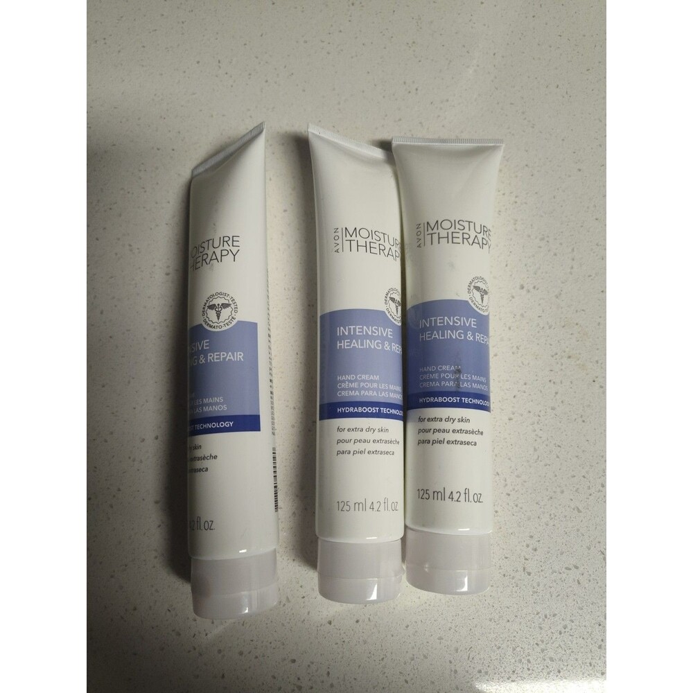Avon Moisture Therapy Intensive Healing & Repair Hand Cream, Set of 3, 4.2 fl oz